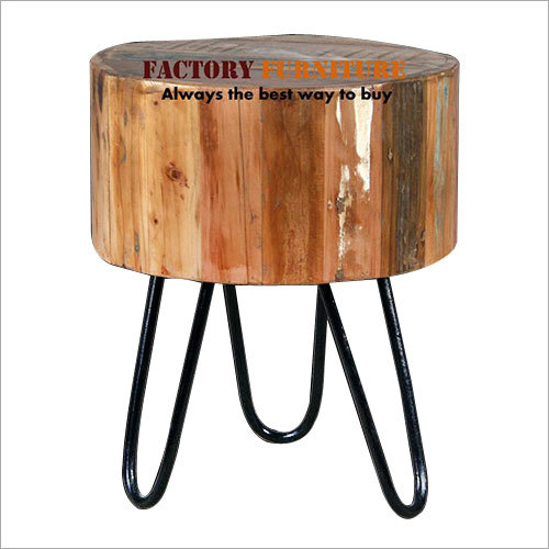 Natural Wooden Round Table