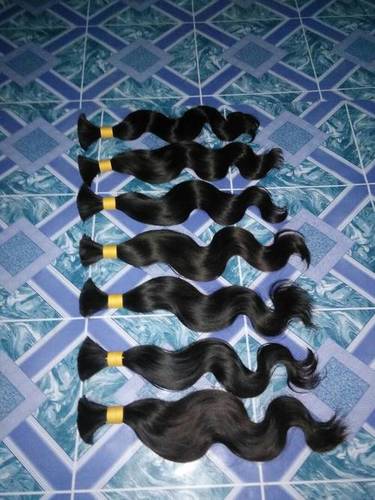 Wavy Human Hair - Remy Indian Hair Fiber Soft Texture Easy to Dye & Restyle Tangle-Free Supreme Finish