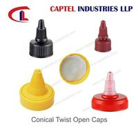 Conical Twist Open Caps - Color: Multicolour