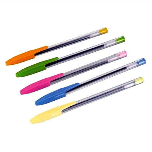 Ball Point Pen - Plastic 140 mm Blue/Black Ink 1.0 mm Tip | Smooth Writing Comfortable Grip Durable Design Long Lasting Various Colors