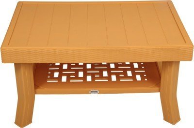 Center Table Foldable In Amber Gold