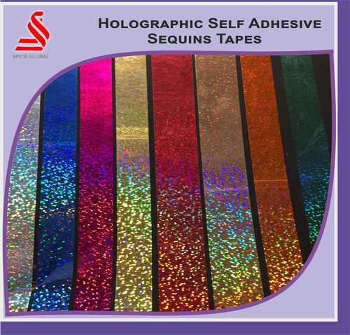 Holographic Self Adhesive Sequins Tapes Manufacturer, Holographic