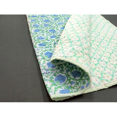 100% Cotton Hand Block Print Baby Wrap Masin Quilts