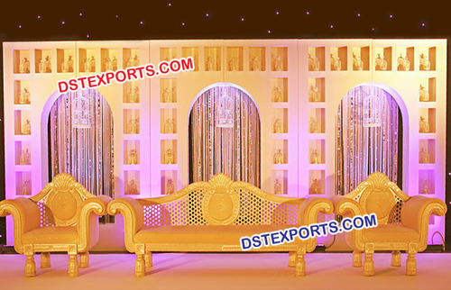 Wedding Stage Candlelit Backdrop