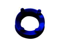 Rugby Kicking Tee - Plastic, 10 Cm X 10 Cm X 5 Cm, Blue | Durable, Lightweight, Waterproof, Circular Design For Rugby Practice