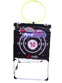 Footy Training Machine with Target, Rebounder & Passing Hoop