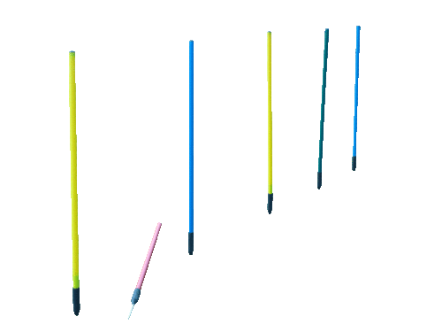 Rubber Base Spike Pole
