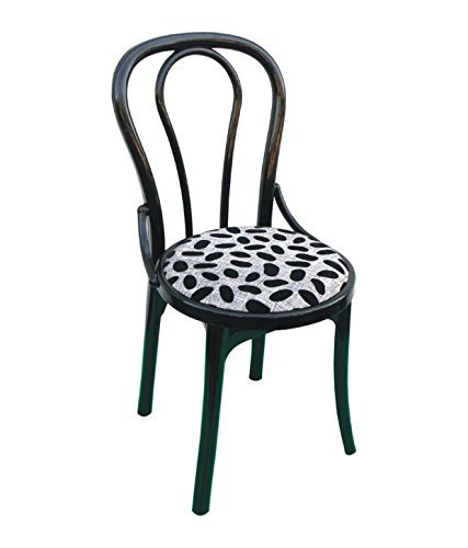 Machine Made Dining Chair In Black Set Of 4