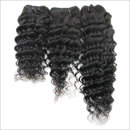 Curly Hair Extention - Color: Natural