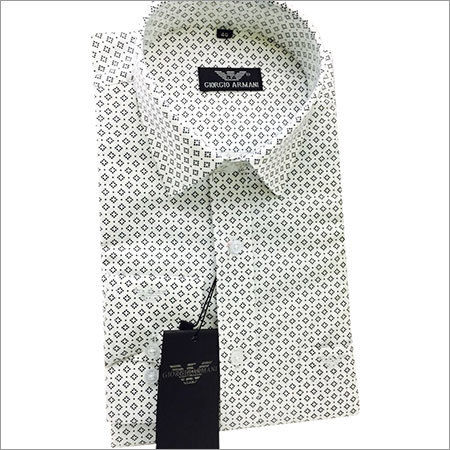 Printed White Shirt