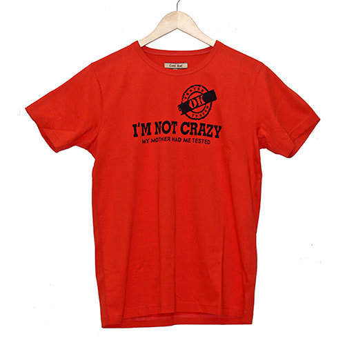 Coral Reef Mens T-Shirts - Cotton, Medium, Red | Soft Fabric, Stylish Design, Comfortable Fit, Durable Material