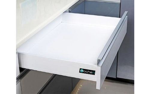 Mochen Tandem Drawer White 4" Size: 500 Mm
