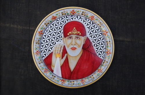 Decorative Sai Baba Marble Plate