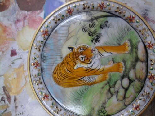 Tiger Marble Plate