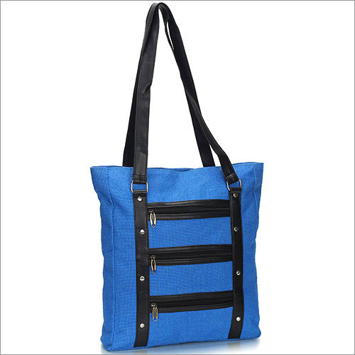 Blue Jute Handbag