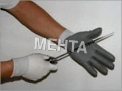 Cut Resistant Gloves - Polyester Material, 20mm Length, 5.6x4.5x3.9cm Size, White and Grey Color | Tear Resistant, Designed for Male Use, Comfortable Fit