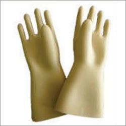 Shock Proof Gloves - Polyester, 20 x 4.5 cm, Cream Color | Durable Stitching, Skin-Friendly, Adaptable Fit, Sizes Available