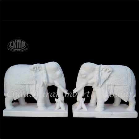 White Marble Animals Statue