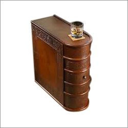 Antique Book Shaped Side Table