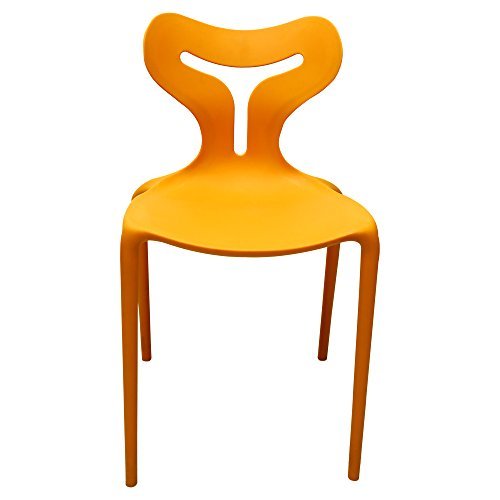 Machine Made Cafe Chair In Yellow Colour