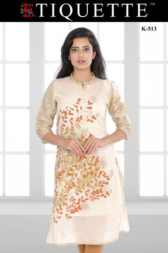 Cream Kashmiri Kurtis