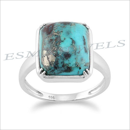 Fancy Silver Gemstone Rings