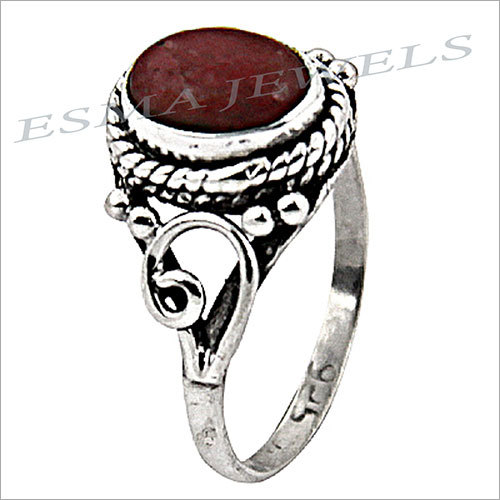 Silver Gem Stones Rings