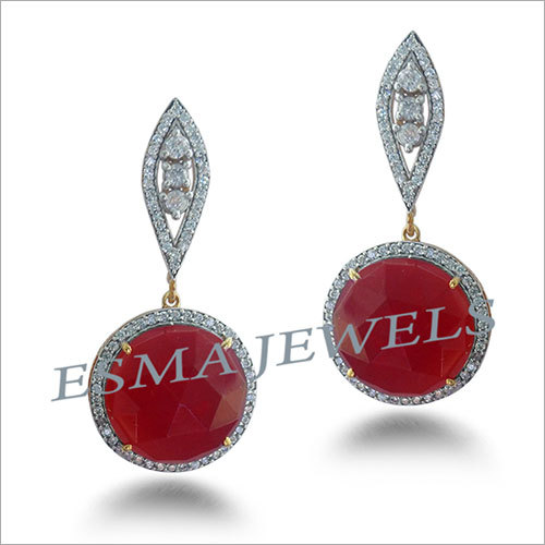 Designer American Diamond Earrings