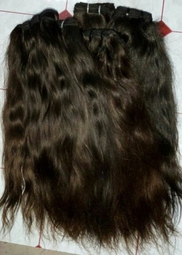 Unprocessed Virgin Machine Weft Hair - Human Hair, Dark Brown, Wavy | Natural Look, Soft Texture, Thick Weft, Versatile Styles