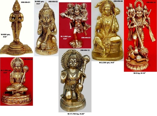 Brass Hanuman Statues