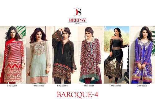 Deepsy Baroque - Multiple Fabrics, Full Size, Multicolor | Elegant Printed Design, Stylish Comfortable Wear
