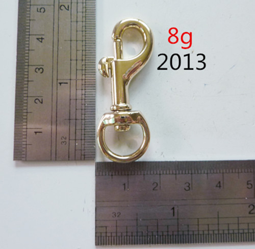 pale gold snap hooks good quality shining fitting