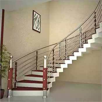 Stainless Steel Railing - Customizable Dimensions, Polished Finish | Durable, Corrosion Resistant, Adjustable Post Spacing, Easy Install