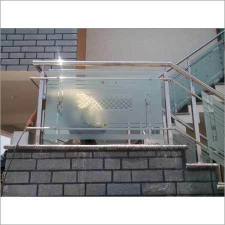 Stainless Steel Railing - Customizable Height & Length, Polished Finish, Tempered Glass | Durable, Stylish, Weather Resistant, Easy Install