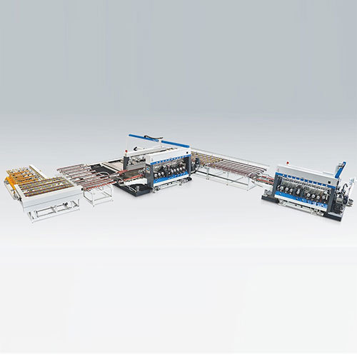 Double Straight Line Edging Machine- l Shape - Linear Type Automatic Transfer Unit