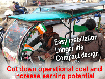 E-Rickshaw Solar Kit