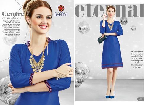 Blue Fancy Kurti