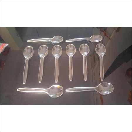 White Plastic Spoon