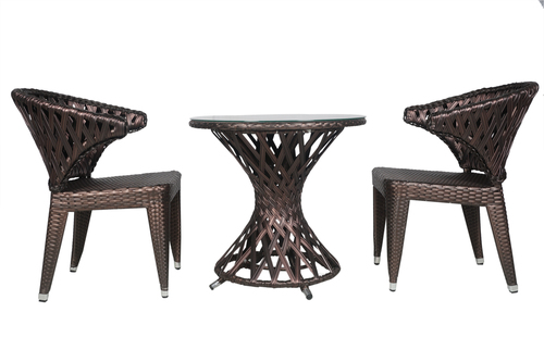 Outkraft Fancy Style Outdoor Wicker Coffee Set