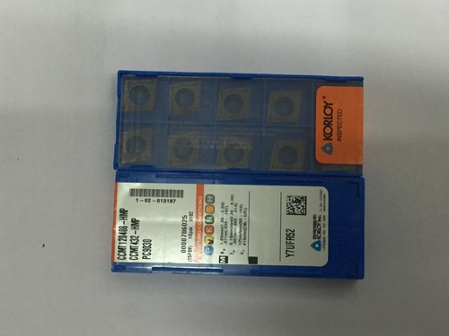 KORLOY CCMT 120408 HM PC 9030 - Carbide Insert, PVD Coated for Superior Wear-Resistance in Stainless Steel Turning