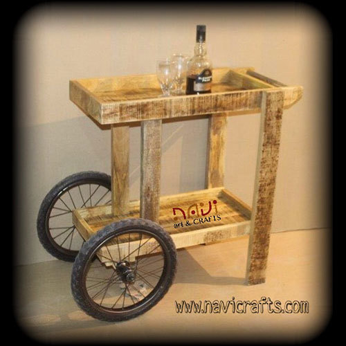 Industrial Wine Trolley