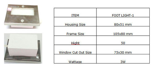 FOOT LIGHT ENCLOSURE