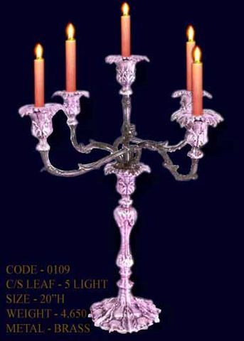 Metal Candlestick Vase Holder