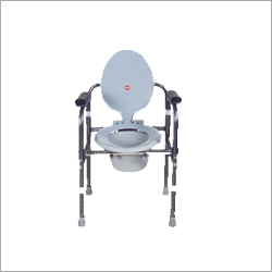 Rubber Invalid Folding Commode