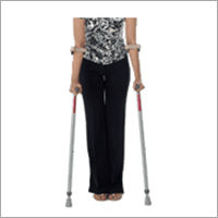 Rubber Invalid Forearm Elbow Crutches Pair