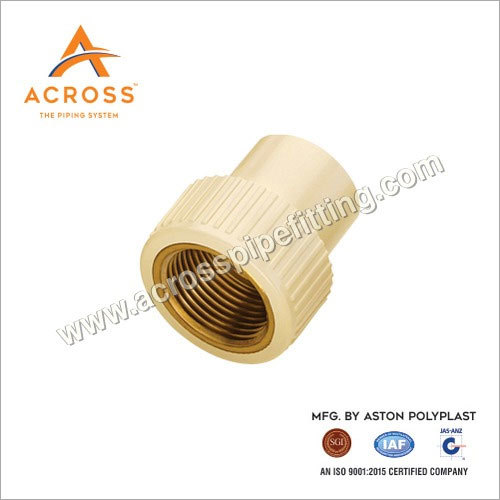 cPVC Brass FTA - Female Connection, Round Shape, ASTM D2846 Standard | Rust-Free, High Performance, Reliable Quality