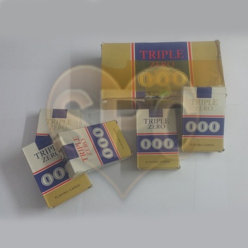 Triple Zero 000 Marked playing Cards LQ