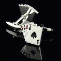 Shirt Cuff Button Playing Card Device