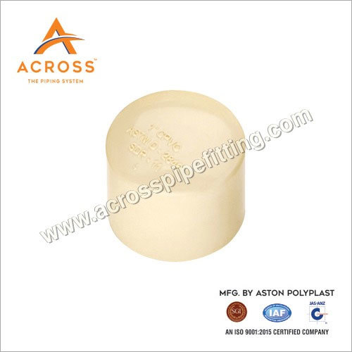 cPVC End Cap - Round Shape, ASTM D2846 Standard | High Pressure Bearing Capacity, Chemical Resistance, Enhanced Longevity