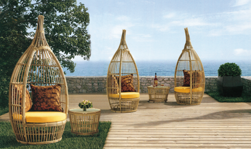 Nest Style 2 Outdoor Wicker Coffee Set No Assembly Required